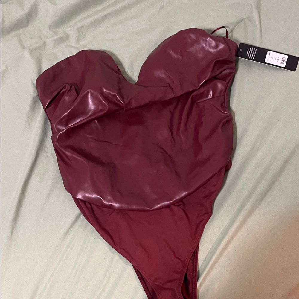 Fashion Nova Wine Bodysuit